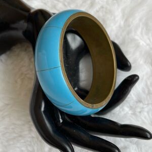 BRACELET Blue Enamel Bangle‎